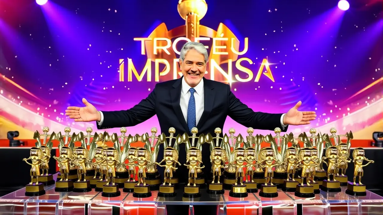 William Bonner emociona no Troféu Imprensa e assume novo rumo na Globo
